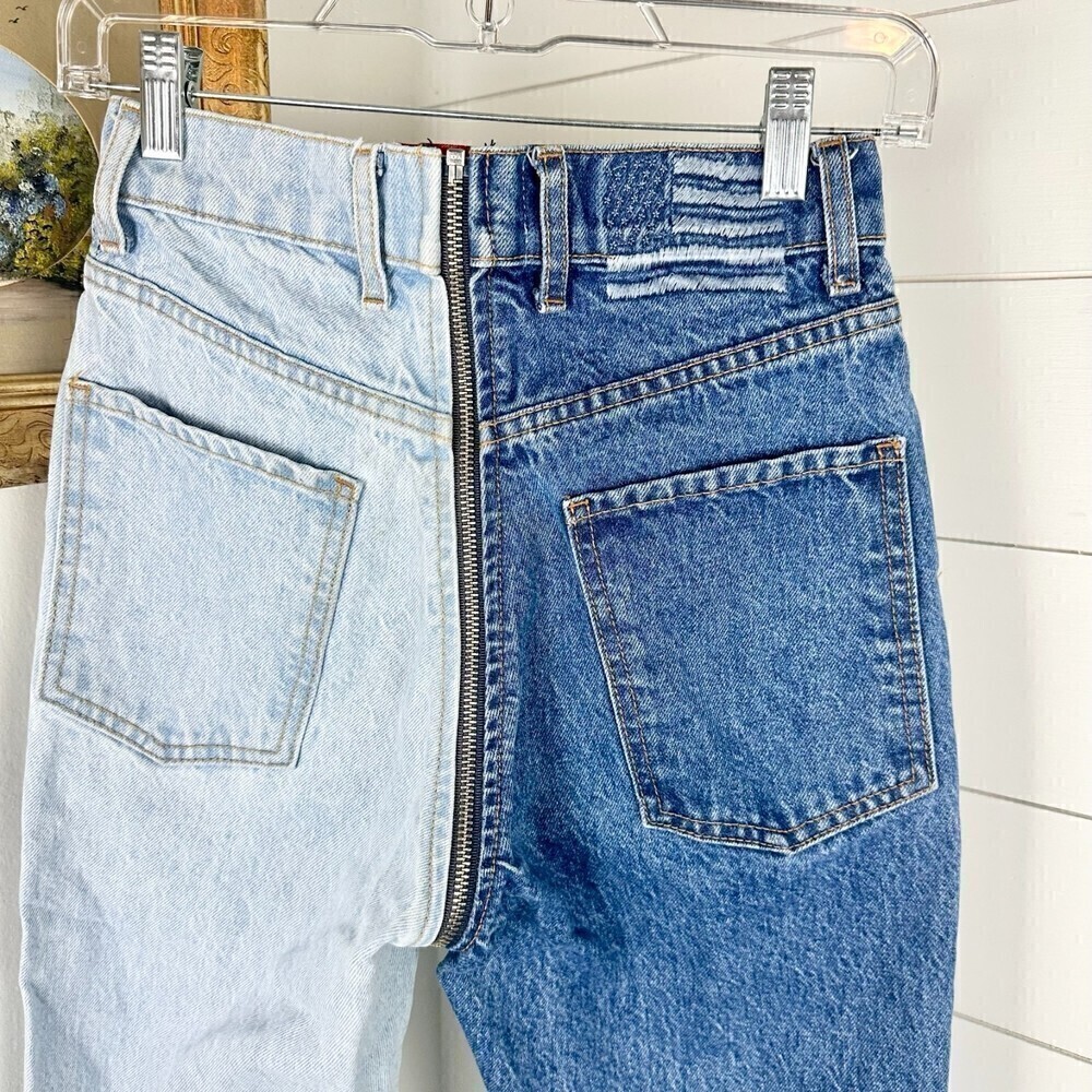 Revice Ying Yang Crops Jeans High Waist Tokyo Wash Size 25 - Picture 4 of 6